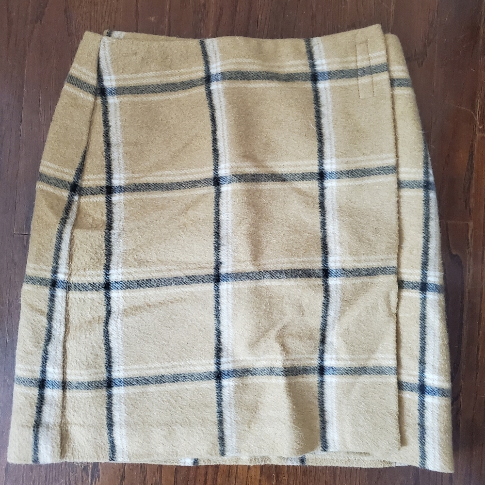Vintage Wool Plaid Skirt